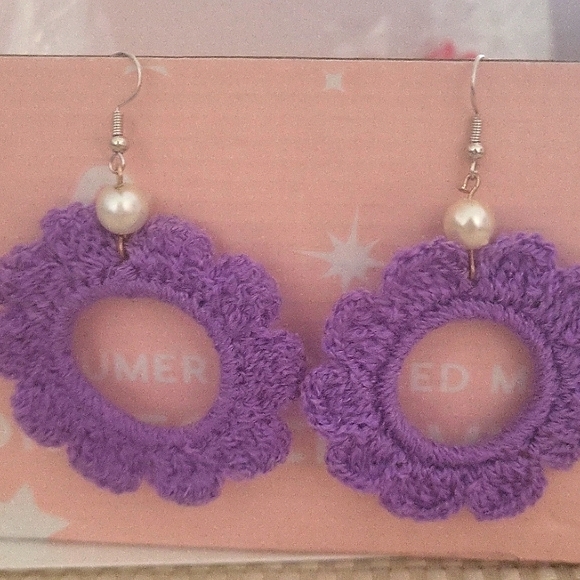 Crotchet earrings - Picture 1 of 2